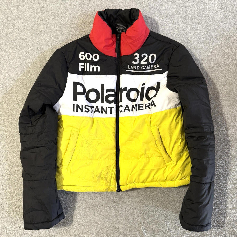 Polaroid Colorblock Puffer Jacket 600 Film 320 Land Camera S Women's